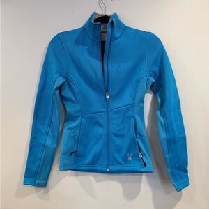 🔥NWOT Spyder Core Women's Blue Fleece Jacket Size XS 🔥